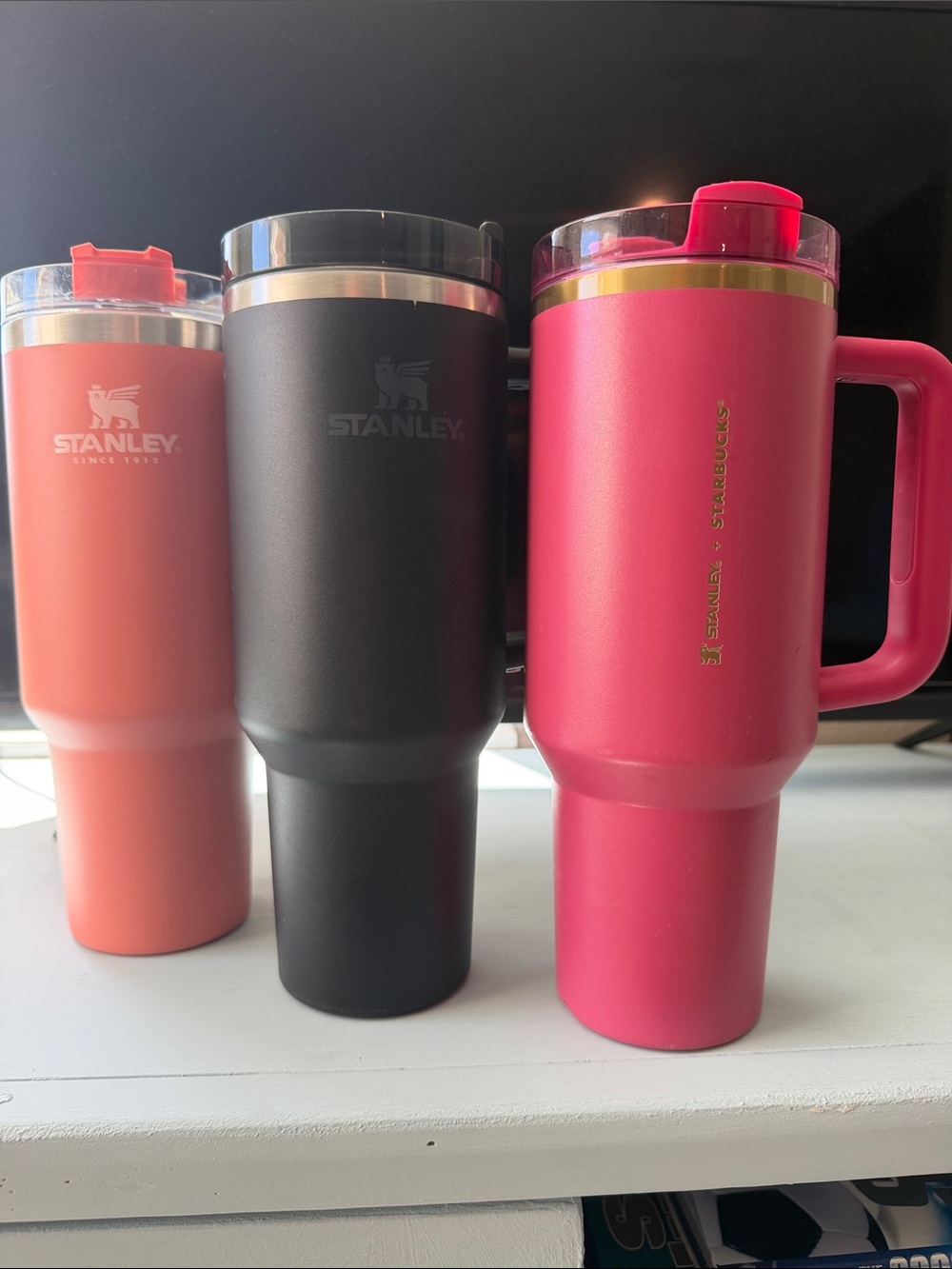 Set of 3 Stanley Insulated Tumblers with Handle 40 oz